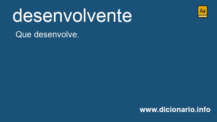 Significado de desenvolvente