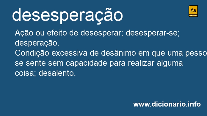 Significado de desesperaes