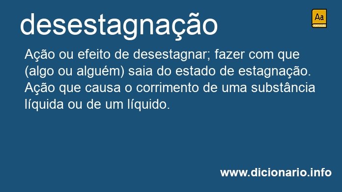 Significado de desestagnao