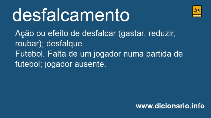 Significado de desfalcamento