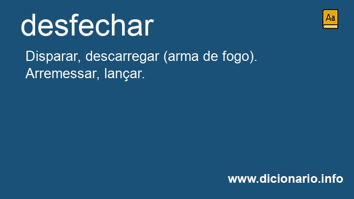 Significado de desfecha