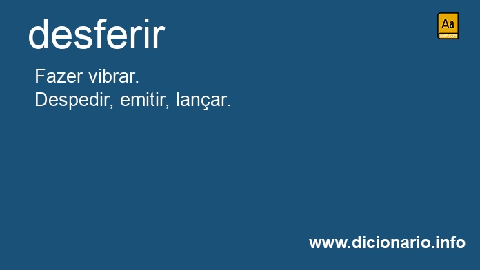 Significado de desferireis
