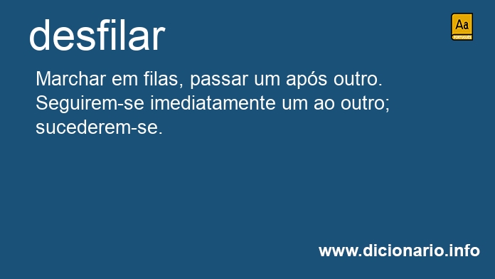 Significado de desfiles