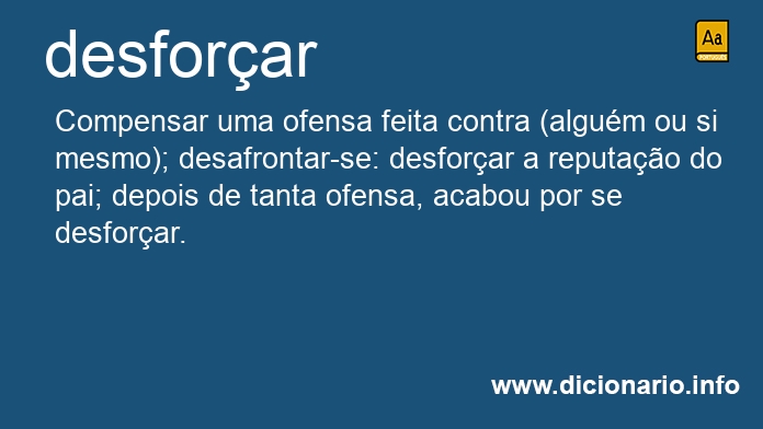 Significado de desforando