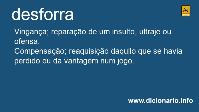 Significado de desforra