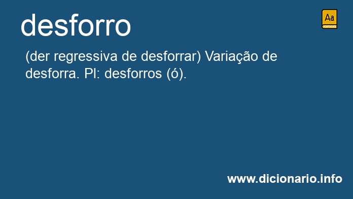 Significado de desforro