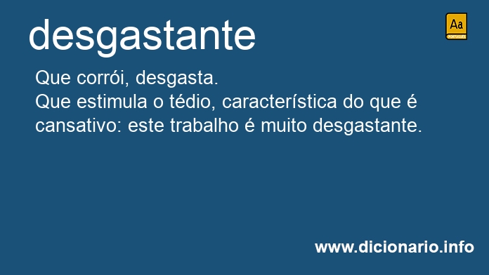 Significado de desgastante