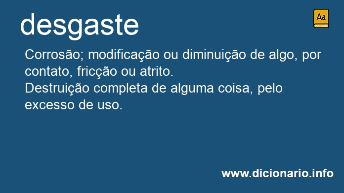 Significado de desgaste