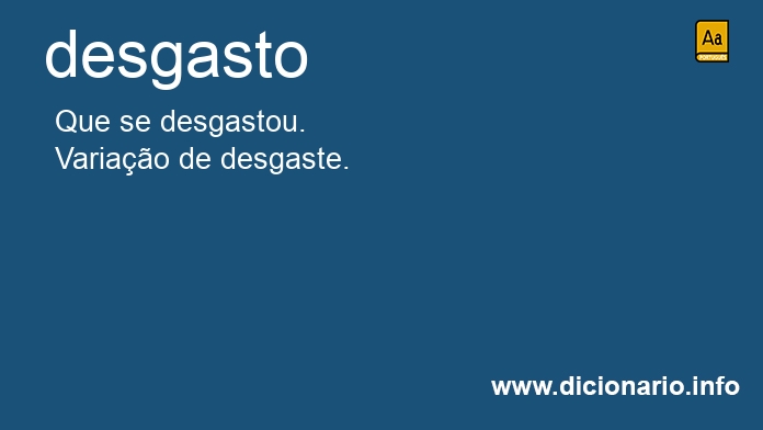 Significado de desgasto