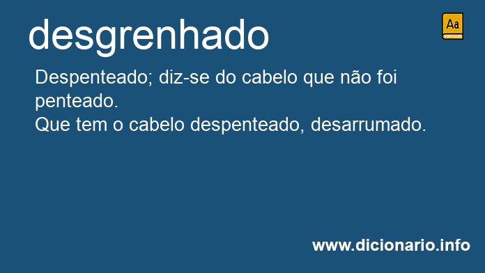 Significado de desgrenhado