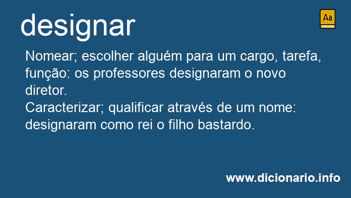 Significado de designa