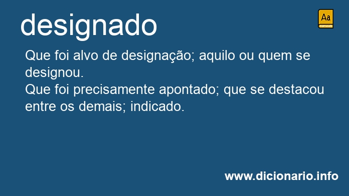 Significado de designada