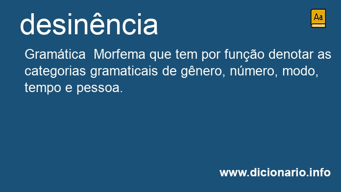 Significado de desinncia