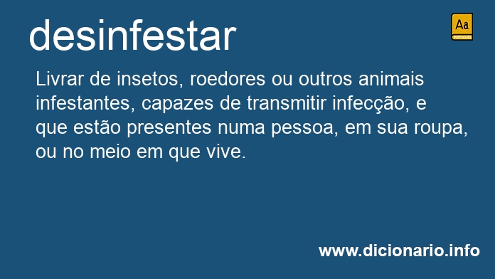 Significado de desinfestei
