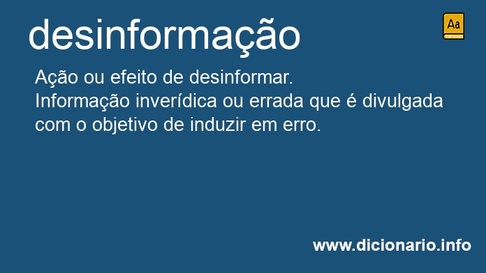 Significado de desinformao