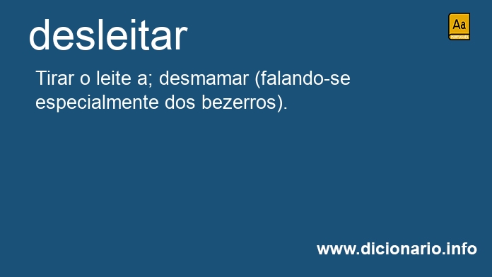 Significado de desleitaremos