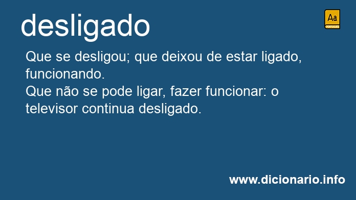 Significado de desligada