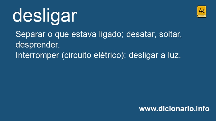 Significado de desligam