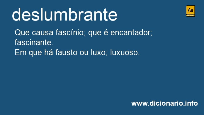 Significado de deslumbrantes