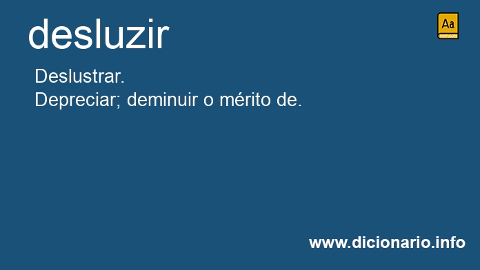 Significado de desluze