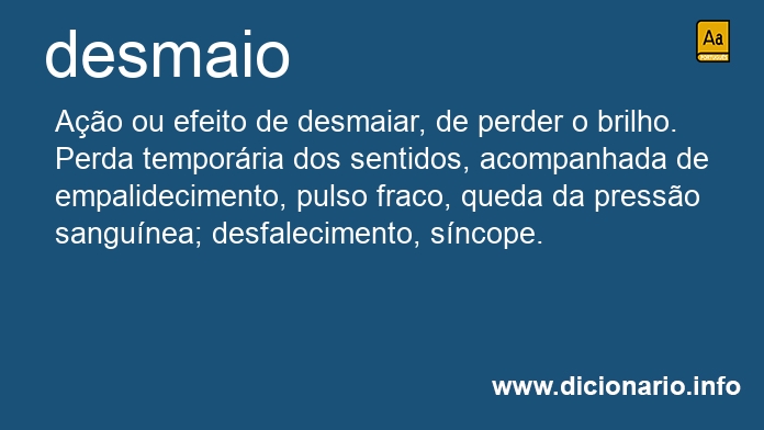 Significado de desmaio