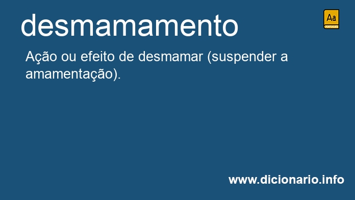 Significado de desmamamento