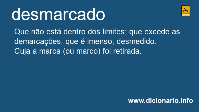 Significado de desmarcado