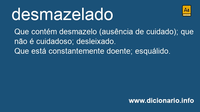 Significado de desmazelada