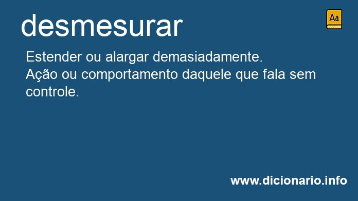 Significado de desmesure