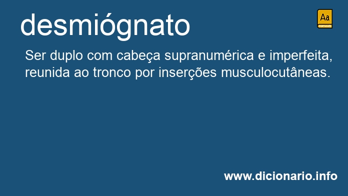 Significado de desmignato