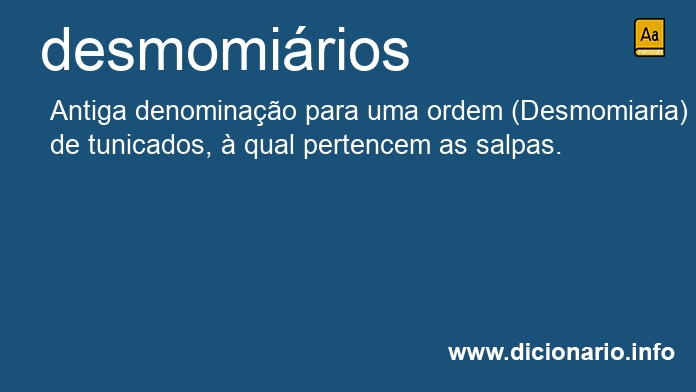 Significado de desmomirios