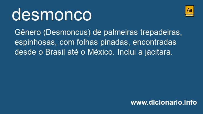 Significado de desmonco