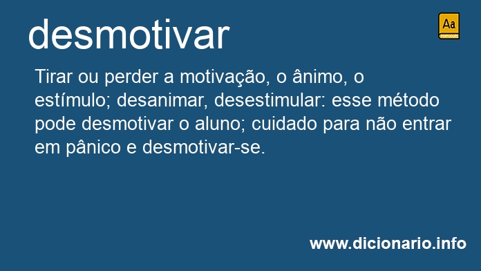 Significado de desmotivais