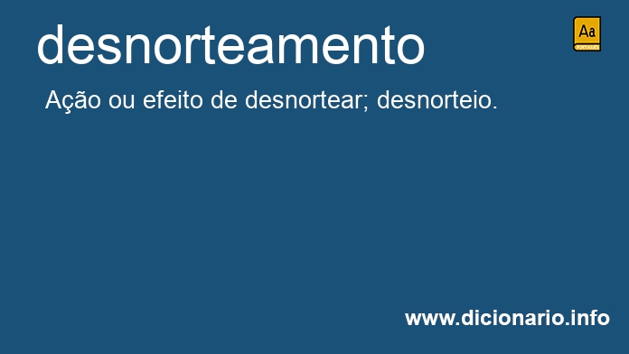 Significado de desnorteamento