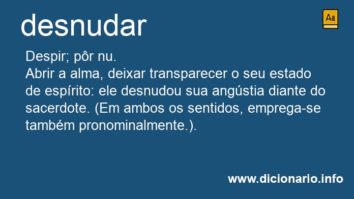 Significado de desnudais