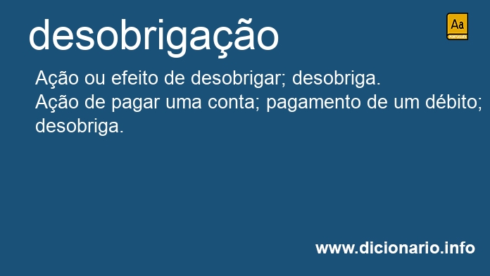 Significado de desobrigaes