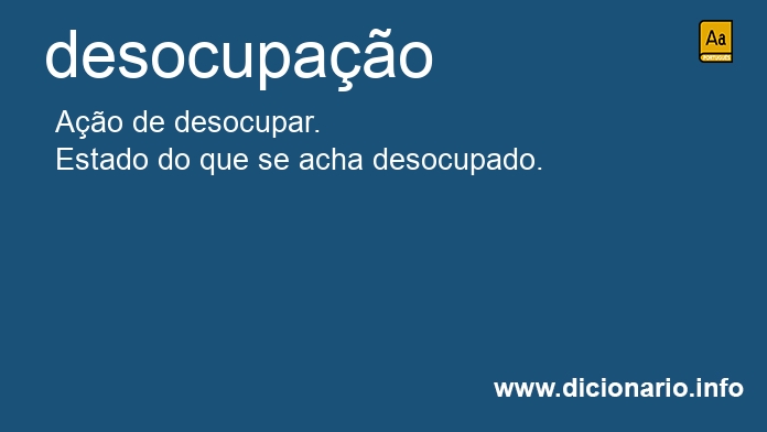 Significado de desocupao