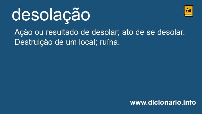 Significado de desolaes