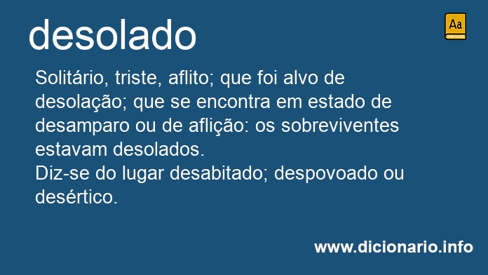 Significado de desolado