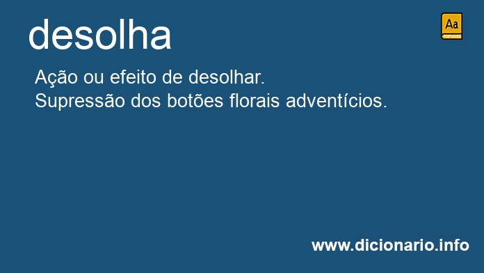 Significado de desolha