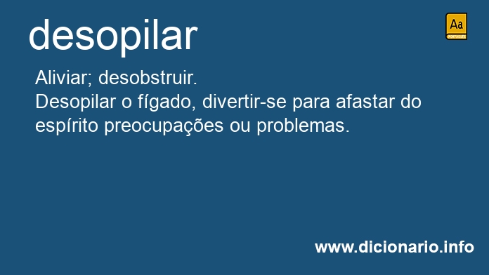 Significado de desopile