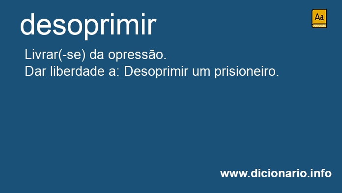 Significado de desoprima