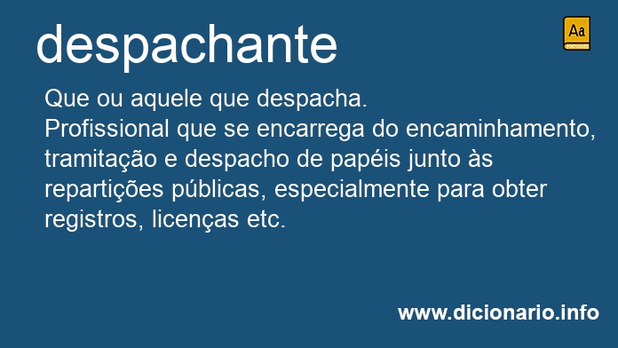 Significado de despachante