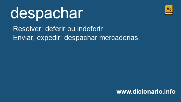 Significado de despacharas