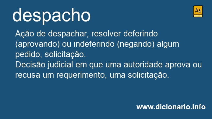 Significado de despachos