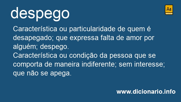 Significado de despego