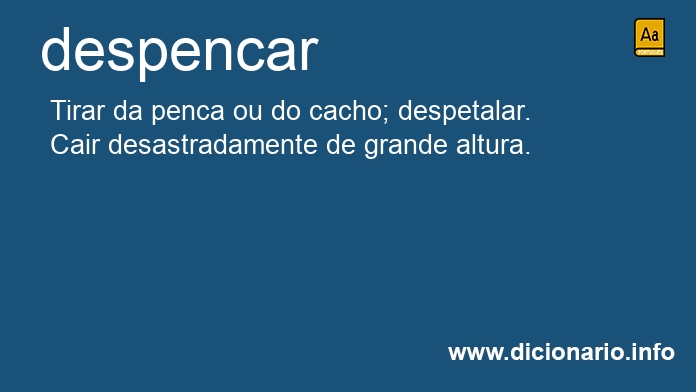 Significado de despencaremos