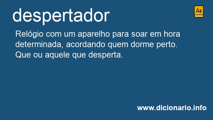 Significado de despertador