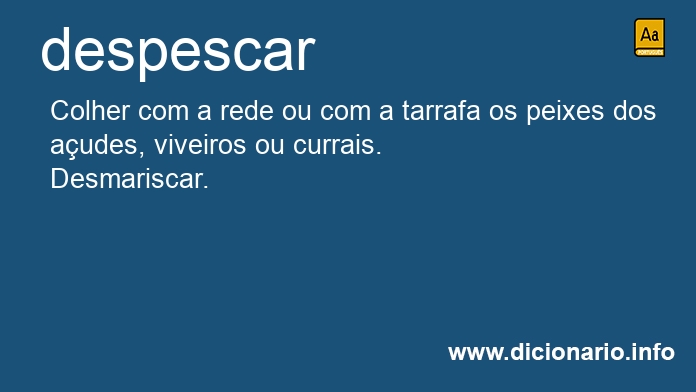 Significado de despescar