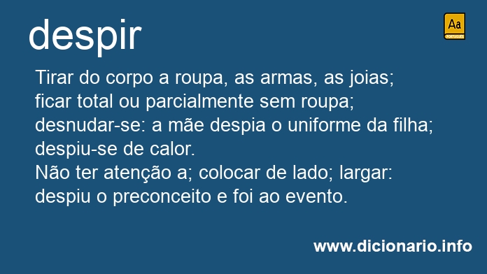 Significado de despir